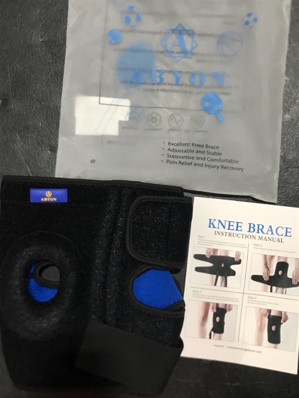 Photo 2 of ABYON Plus Size Knee Braces for Knee Pain with Side Stabilizers for Man Women.Effective Relieves Meniscus Tear