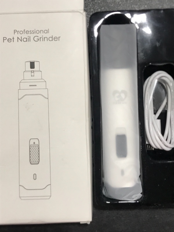 Photo 2 of Casfuy Dog Nail Grinder Upgraded - Professional 2-Speed Electric Rechargeable Pet Nail Trimmer Painless Paws Grooming and Smoothing for Small Medium Large Dogs and Cats