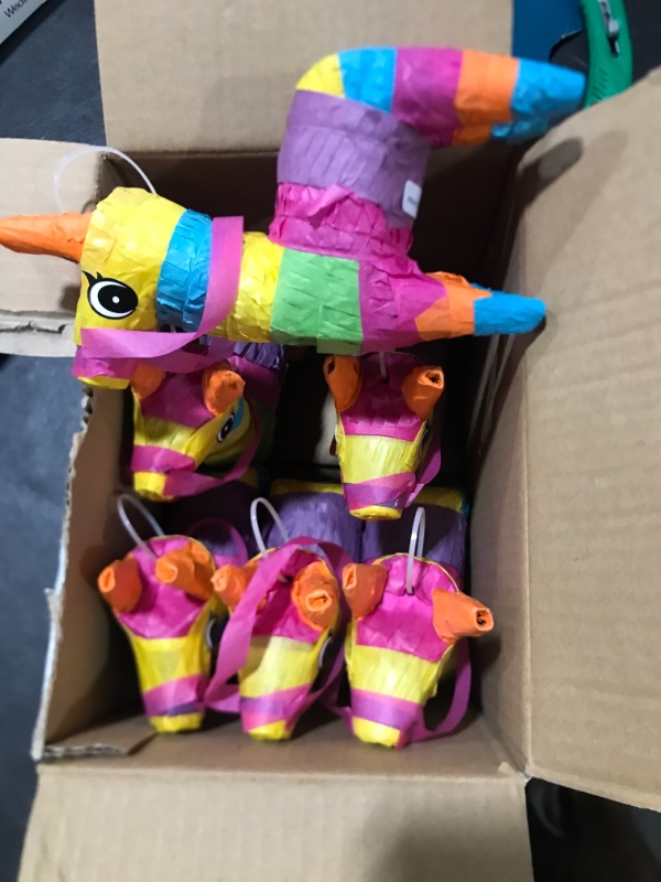 Photo 1 of GIFTEXPRESS 6 Pack 4"X7" Mini Donkey Pinatas