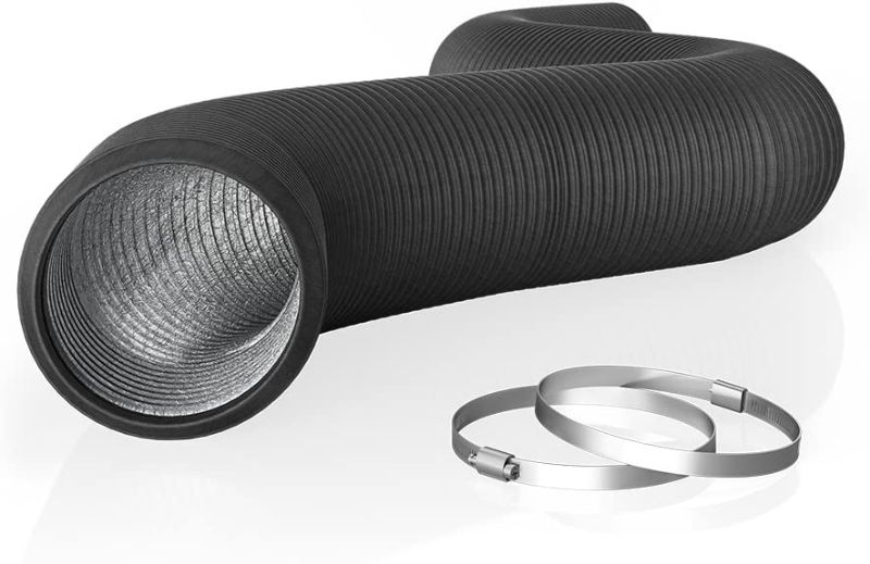 Photo 1 of AC Infinity Flexible 4-Inch Aluminum Ducting, Heavy-Duty Four-Layer Protection, 25-Feet Long for Heating Cooling Ventilation and Exhaust
