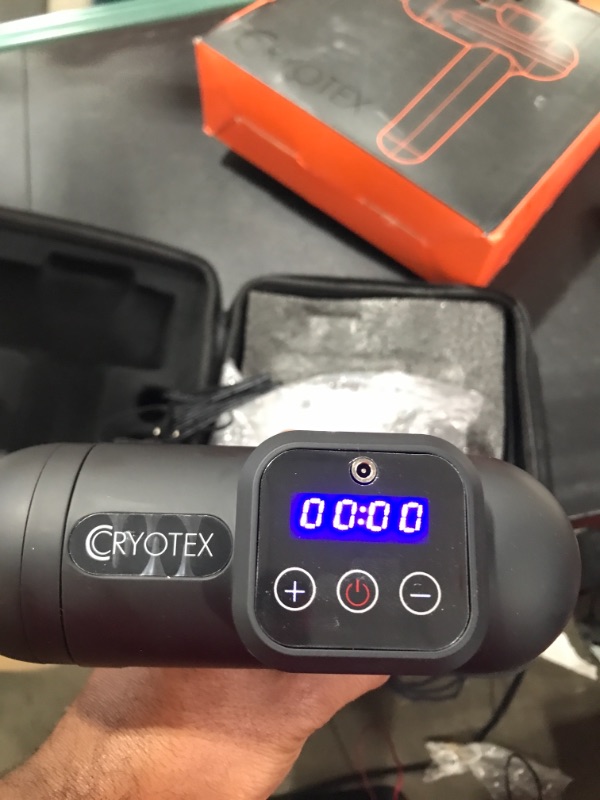 Photo 3 of Cryotex Massage Gun Deep Tissue Handheld, Six Different Heads for Different Muscle Groups Percussion Massager - 20 Speed Options
