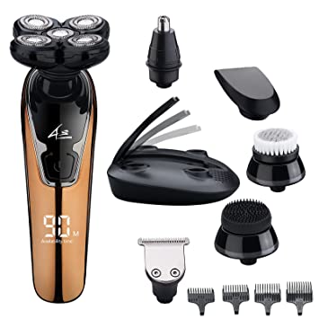 Photo 1 of Electric Razor for Men - Head Shavers for Bald Men - 6 in 1 Multi Functional Grooming Kit, LCD Display, Cordless Rechargable Waterproof
