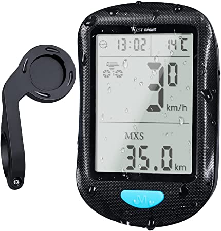 Photo 1 of PRUNUS Bike Speedometer Wireless, Battery replacement data is retained, Bicycle Speedometer with Mount, 2.4 Inch Large Screen, Backlight Display, Waterproof, Auto Wake Up, Bike Odometer and Speedmeter
