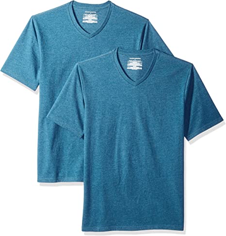 Photo 1 of Amazon Essentials Regular-Fit Short-Sleeve V-Neck T-Shirt, ONE SHIRT Large
