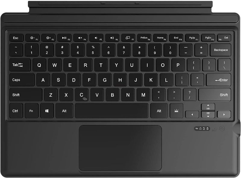 Photo 1 of Uogic Keyboard Cover for Microsoft Surface Pro, Seamless Design, Slim and Lightweight, Protects Your Screen, Bluetooth Wireless Keyboard, Stain-Resistant with a Smooth Touch Coating
