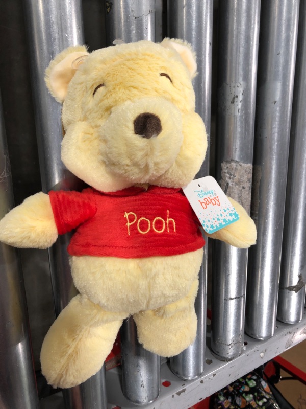 Photo 2 of KIDS PREFERRED Disney Baby Winnie the Pooh and Friends Stuffed Animal with Jingle and Crinkle, Pooh 12”, Standard
