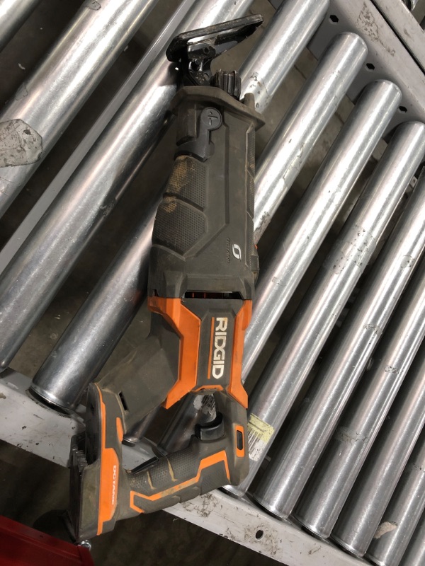 Photo 2 of RIDGID 18V OCTANE Lithium-Ion Brushless Cordless Reciprocating Saw (Tool-Only) with Reciprocating Saw Blade