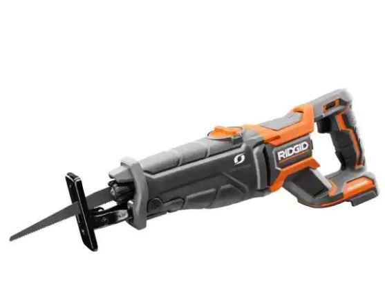 Photo 1 of RIDGID 18V OCTANE Lithium-Ion Brushless Cordless Reciprocating Saw (Tool-Only) with Reciprocating Saw Blade