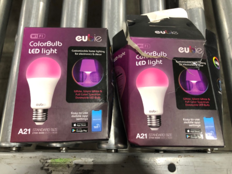 Photo 2 of 100-Watt Equivalent Color and Tunable White A21 LED Dimmable Smart E26 Wi-Fi LED Light Bulb 2700K 1600 Lumens (2-Pack)
