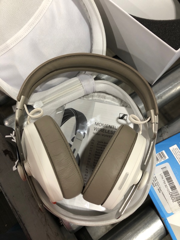 Photo 2 of Sennheiser - MOMENTUM Wireless Noise Canceling Over-the-Ear Headphones - Sandy White
