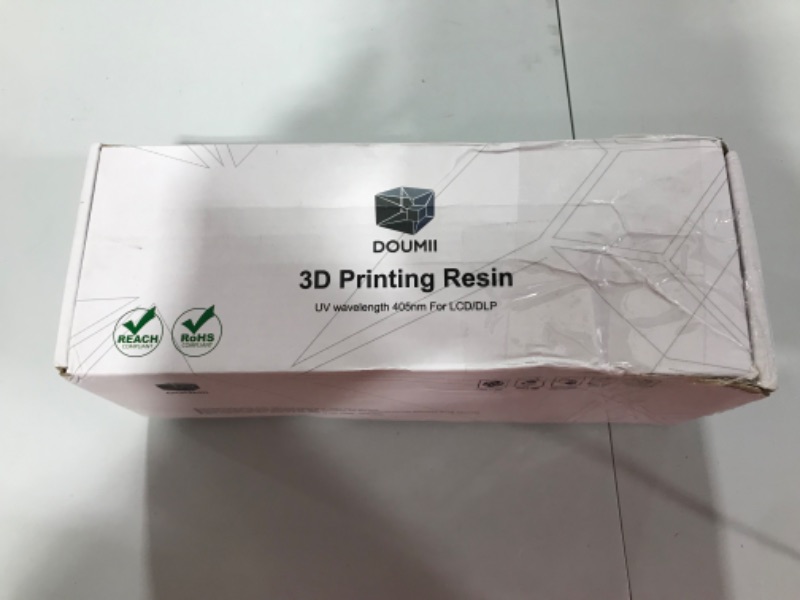 Photo 3 of DOUMII Water Washable 3D Resin – 405nm UV Cured 3D Printing Resin, for LCD 3D Printers, Easy to Clean and Cure, Fast Curing with High Precision. (1000g,grey)
