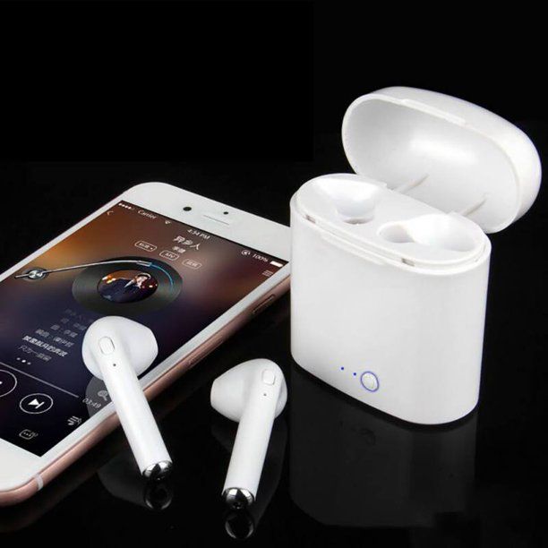 Photo 1 of i7S TWS 5.0 Wireless Bluetooth Headphones Stereo Bass in-Ear Magnetic Earbuds Sports Earphones
