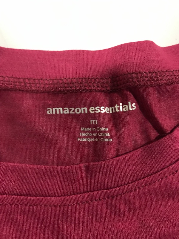 Photo 1 of Amazon Essentials Women's Studio Relaxed-Fit Lightweight Crewneck T-Shirt, Ruby Red, Medium

