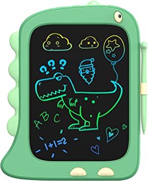 Photo 1 of LCD Writing Tablet Toddler Toys, 8.5 Inch Doodle Board Drawing Pad Gifts for Kids, Dinosaur Boy Toy Drawing Board Christmas Birthday Gift, Drawing Tablet for Boys Girls 2 3 4 5 6 Years Old-Green