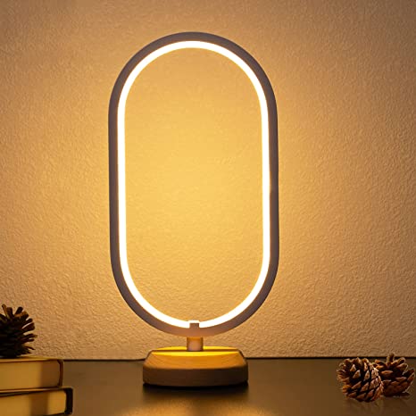 Photo 1 of LONRISWAY LED Wood Desk Lamp, Bedroom Bedside Night Light, Dimmable Led Lighting, Creative Home Decor, Unique House warmging Gift
