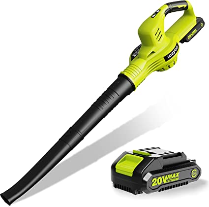 Photo 1 of LAZYBOI Cordless Leaf Blower, 150MPH Electric Leaf Blower with 2.0Ah Battery & ?Hour Fast Charger, Dual-Speed Mode, Handheld Blowers for Cleaning Leaves, Snow, Debris, Yard, Work Around The House
