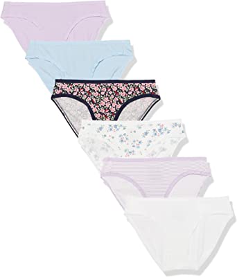 Photo 1 of Amazon Essentials Women's Cotton Bikini Brief Underwear, Multipacks MED