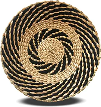 Photo 1 of *ONE TRAY* YGTEXIM Woven Wall Basket Decor - Woven Bowls Trays Hanging Baskets Outdoor Indoor Bowls For Home Table Wall Art.Rustic Durable Structured Boho Decorations.Different Combined Sets & Solo Gift Products
