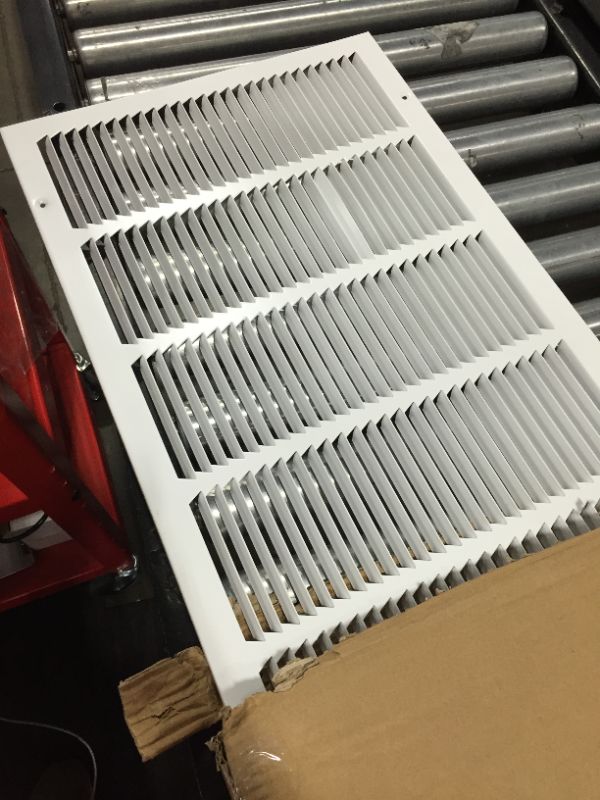 Photo 2 of 24"W x 14"H [Duct Opening Measurements] Steel Return Air Filter Grille