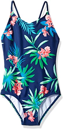 Photo 1 of Kanu Surf Girls' Daisy Beach Sport 1-Piece Swimsuit, Size 14
