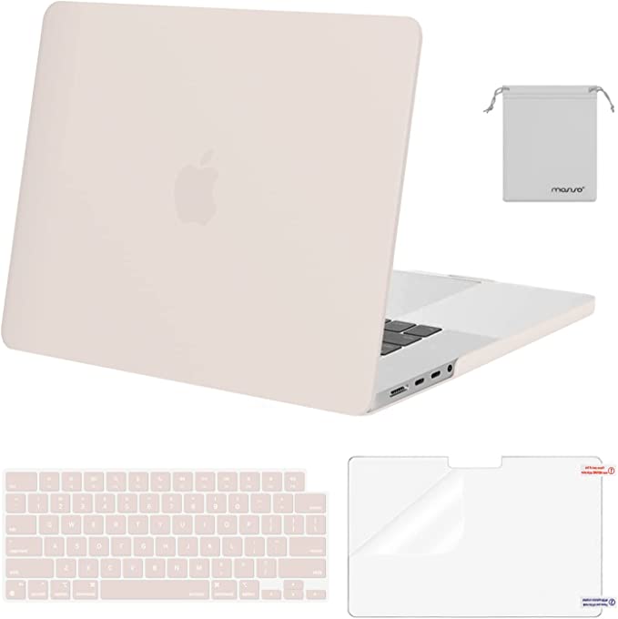 Photo 1 of MOSISO Compatible with MacBook Pro 16 inch Case 2021 2022 Release A2485 M1 Pro/Max with Liquid Retina XDR Display Touch ID, Plastic Hard Shell&Keyboard Skin&Screen Protector&Storage Bag, Rock Gray