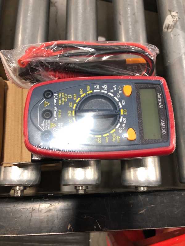 Photo 2 of AstroAI Digital Multimeter with Ohm Volt Amp and Diode Voltage Tester Meter (Intelligent Anti-burn)