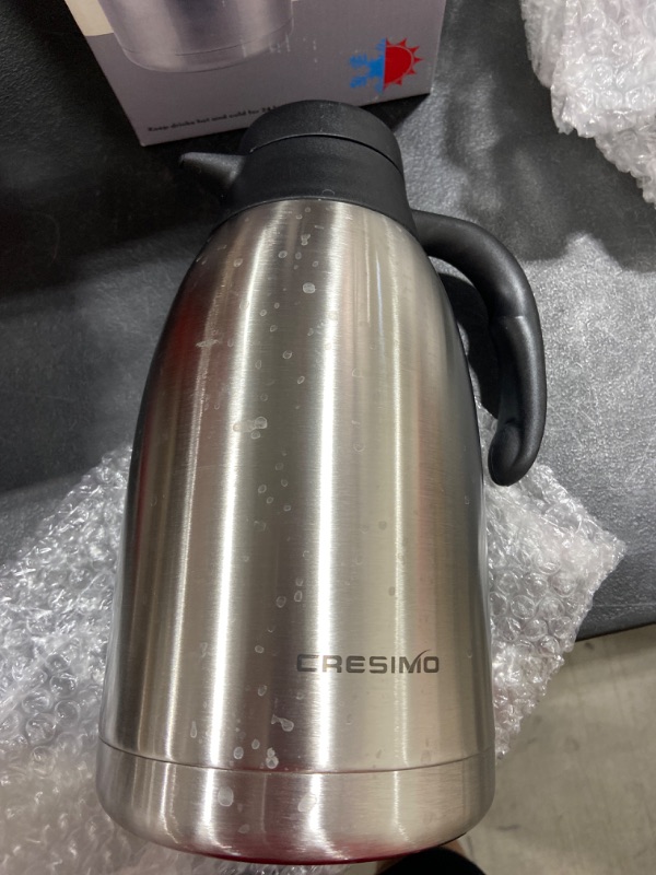 Photo 2 of 68 oz Stainless Steel Thermal Coffee Carafe/Double Walled Vacuum Thermos/12 Hour