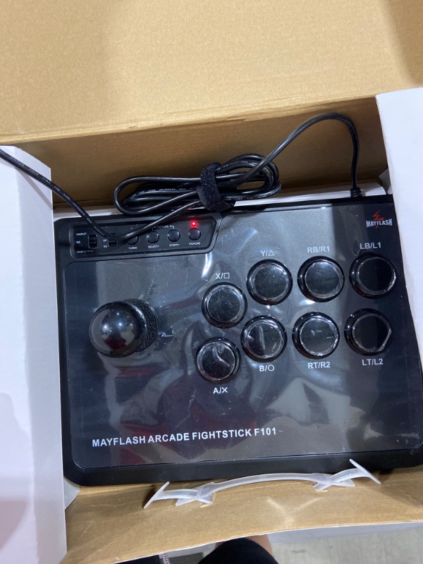 Photo 2 of MAYFLASH Arcade Stick F101 for Nintendo Switch/PC/PS3/Android/Neogeo Mini/SEGA MEGA Drive/Genesis