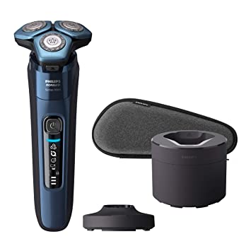 Photo 1 of Philips Norelco Shaver 7700, Rechargeable Wet & Dry Electric Shaver with SenseIQ Technology, Quick Clean Pod, Charging Stand and Pop-up Trimmer, S7782/85
