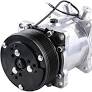 Photo 1 of ACTECmax Universal A/C Compressor with Black PV7 Clutch SD 508 Style 5H14 R134A Serpentine Belt
