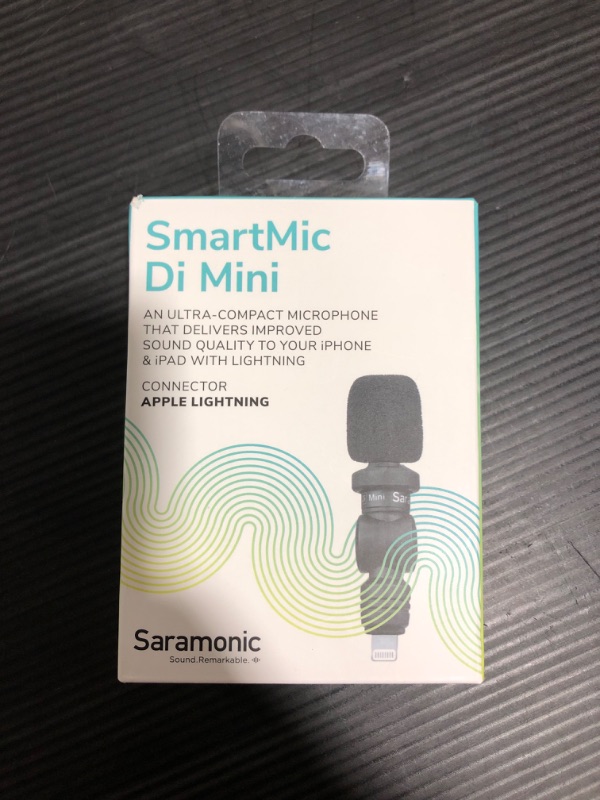 Photo 2 of Saramonic Professional Mini Plug Play Microphone for iOS Devices Mobile Phone Vlogging Broadcasting Recording Mic