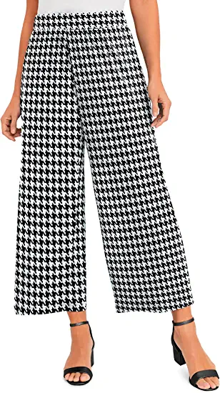 Photo 1 of [Size 6] Ladies Dress Pants [Houndstooth Black and White]