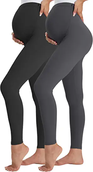 Photo 1 of [Size S] Buttergene Women's Maternity Leggings over the Belly Pregnancy Active Wear Workout Yoga Tights Pants- Black