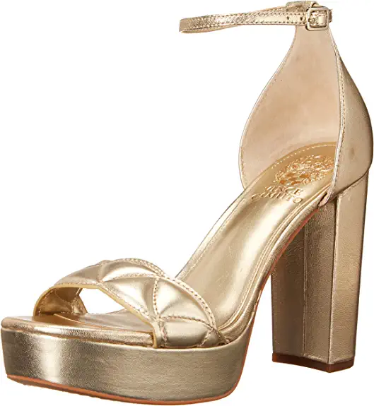 Photo 1 of [Size 5.5] Vince Camuto Women's Footwear Mahgs Platform Sandal Heeled [Gold]