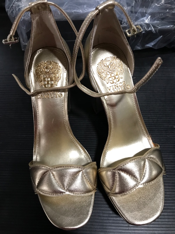 Photo 2 of [Size 5.5] Vince Camuto Women's Footwear Mahgs Platform Sandal Heeled [Gold]