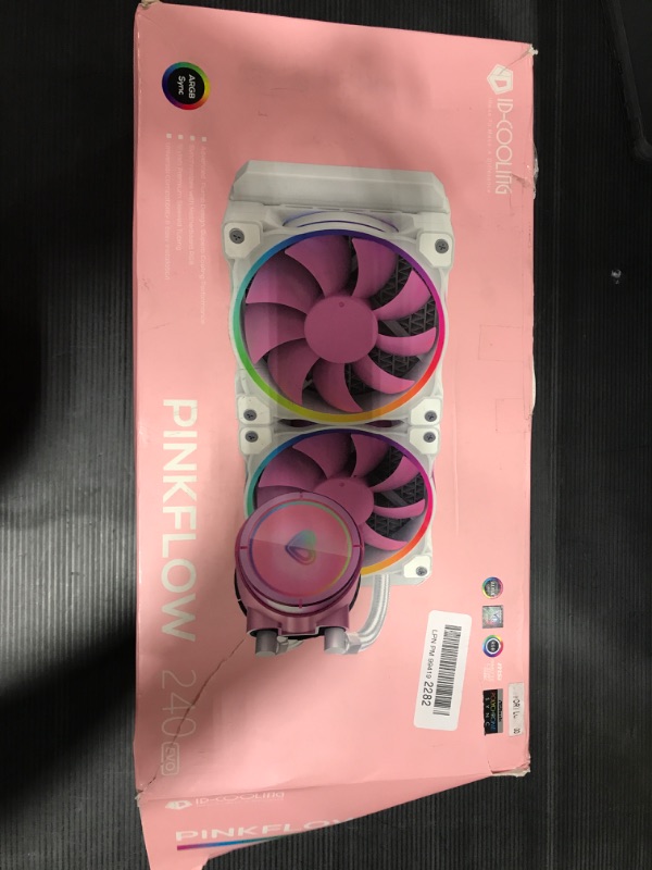 Photo 4 of ID-COOLING PINKFLOW 240 CPU Water Cooler 5V Addressable RGB AIO Cooler 240mm CPU Liquid Cooler 2X120mm RGB Fan