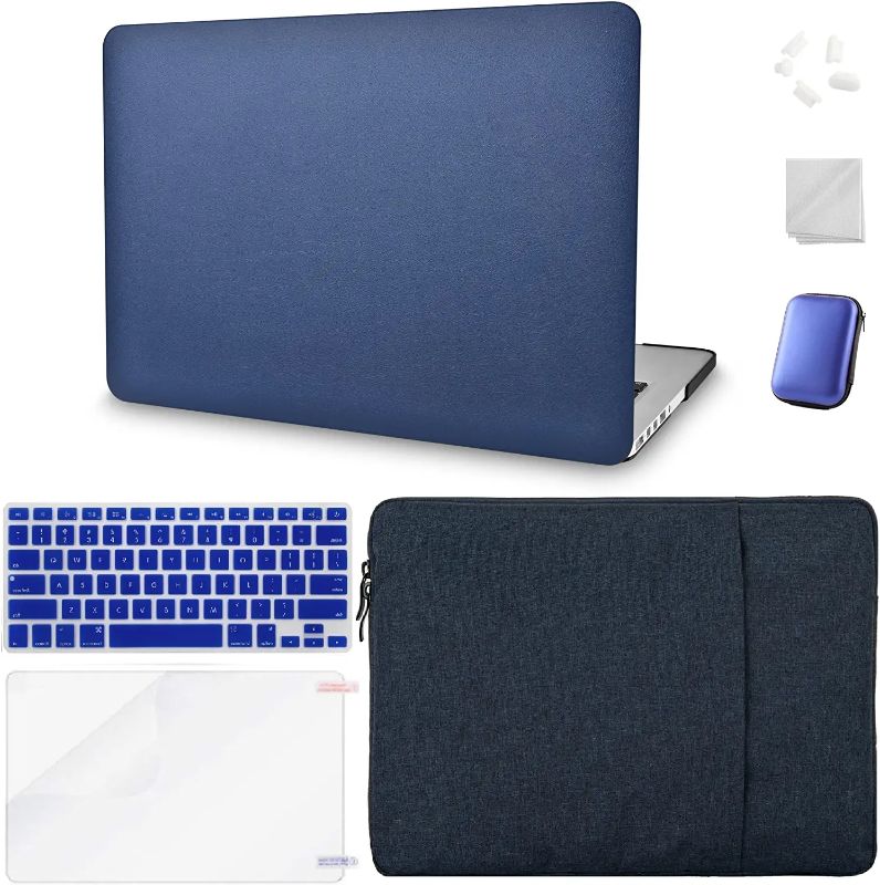 Photo 1 of MacBook Pro 13'' Case 2019-2016 Touch Bar A2159 A1989 A1706 A1708 Italian Leather Hard Shell+Keyboard Cover+Sleeve+Screen Protector+Charging Bag+Dust Plug+Dust Cloth