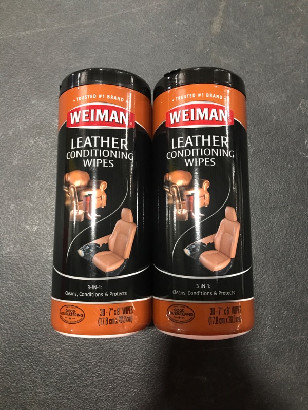 Photo 2 of [2 Pack] Weiman Leather Wipes - 30ct
