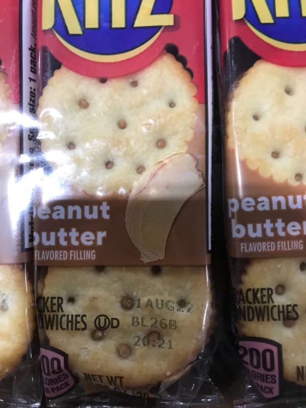 Photo 2 of [2 Pack] Peanut Butter Cracker Sandwiches Peanut Butter [EXP 8-31-22]