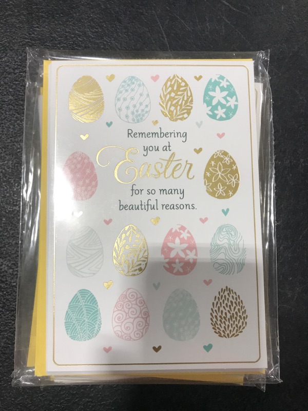 Photo 2 of 5 Pack Glittering Eggs Easter Cards and Envelopes