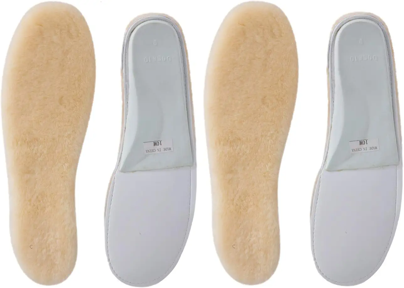 Photo 1 of [Size W-8] ABUSA Sheepskin Insoles Women's Premium Think Wool Fur Fleece Inserts Cozy & Fluffy