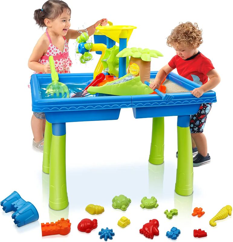 Photo 1 of Flooyes Water Table for Toddlers 1-3 3-5, Outdoor Water Play Table