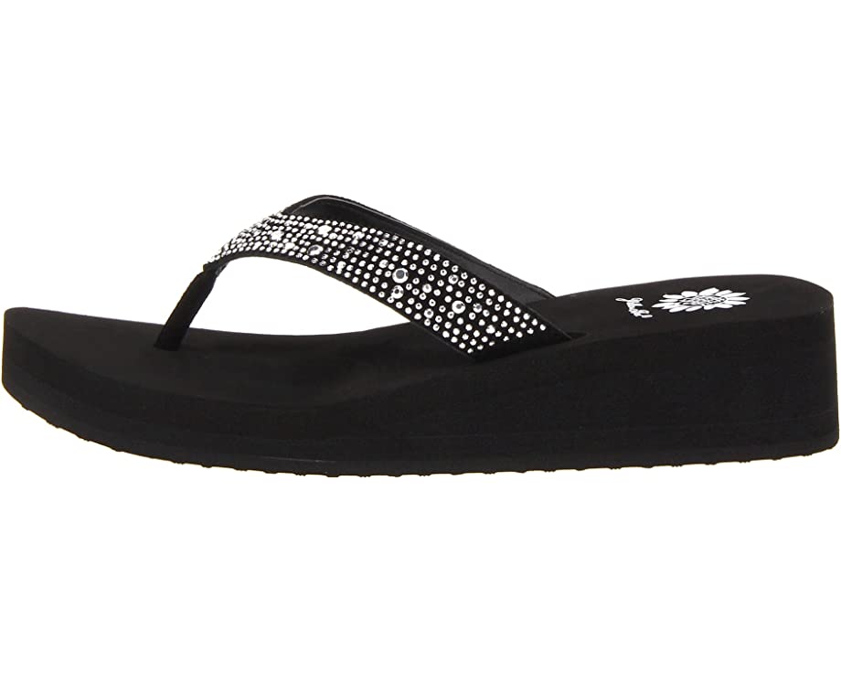 Photo 1 of [Size 6-7] Womens Black Bling Platform Sandals