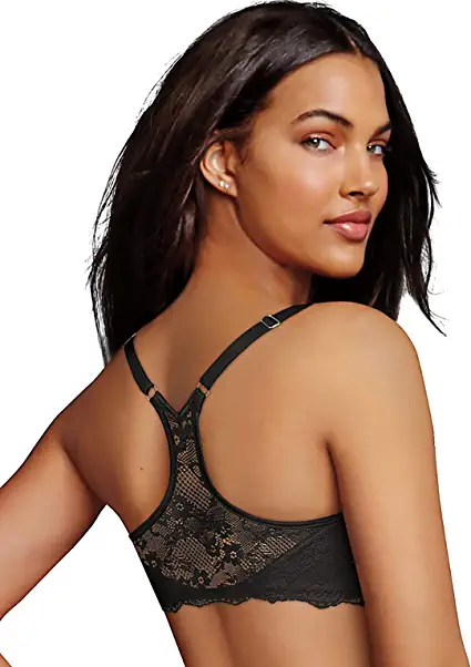 Photo 1 of [Size 34C] Maidenform Women's One Fab Fit Extra Coverage Lace T-Back [Black]