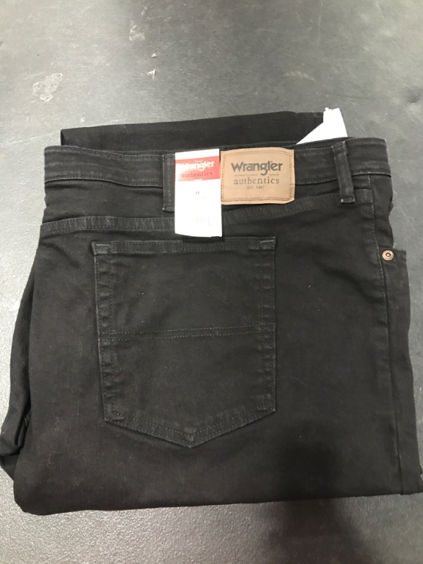 Photo 2 of [Size 52x32] Wrangler Authentics Men's Regular Fit Comfort Flex Waist Jean [Black]