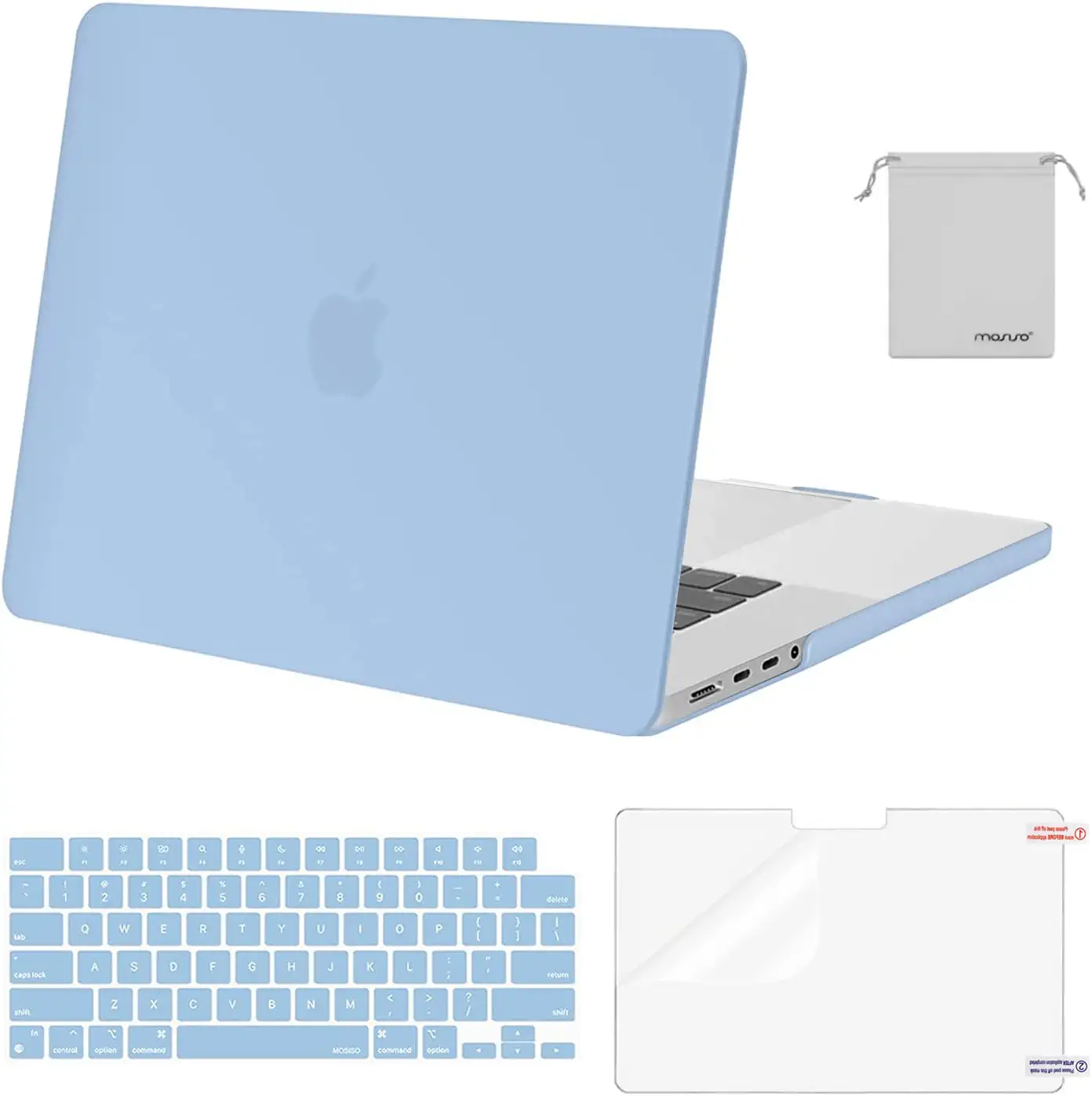 Photo 1 of MacBook Pro 16 inch Case 2021 2022 Release A2485 M1 Pro/Max with Liquid Retina XDR Display Touch ID, Plastic Hard Shell