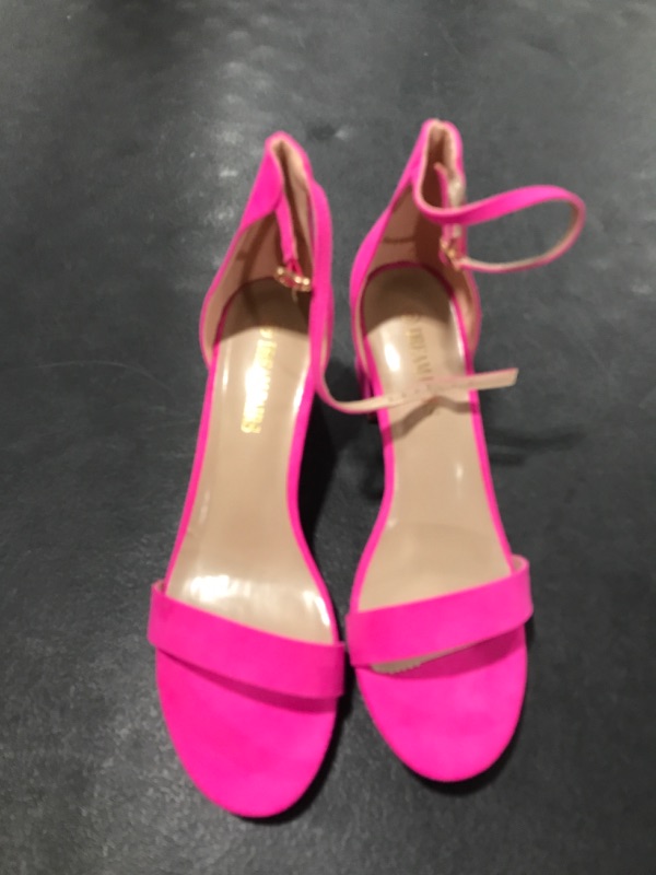 Photo 3 of [Size 9] DREAM PAIRS Women's Low-Chunk Low Heel Pump Sandals [Pink]