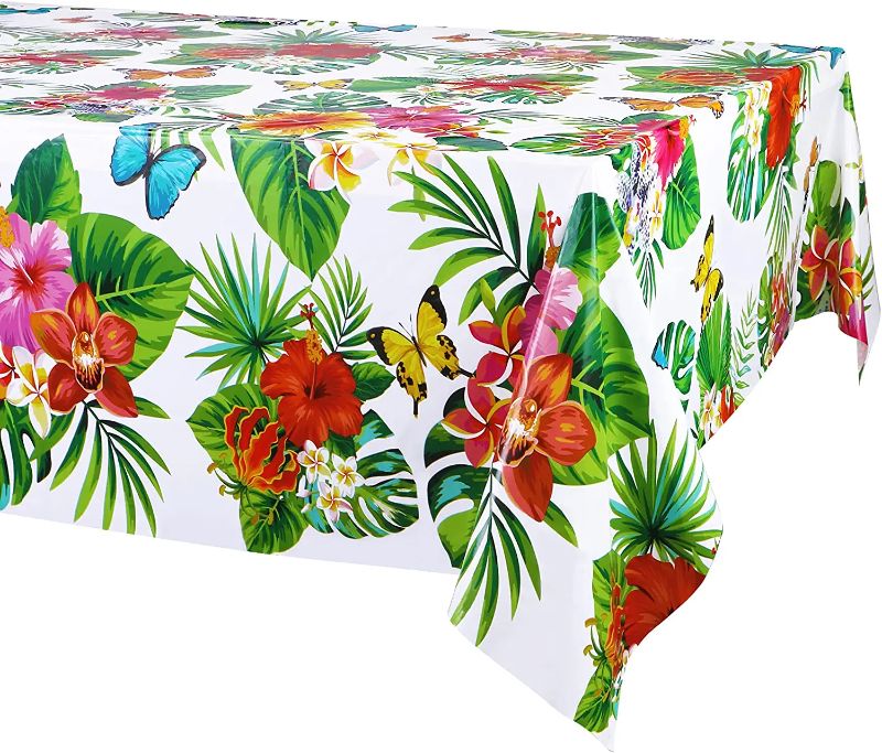 Photo 1 of 3 Pack Hawaiian Luau Tablecloths for Party Decoration