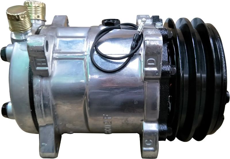 Photo 1 of ACTECmax Universal A/C Compressor with Black 2PK Clutch SD 508 Style 5H14 R134A V Belt
