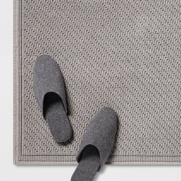 Photo 1 of 21"x30" Performance Solid Cotton Bath Mat - Threshold™

